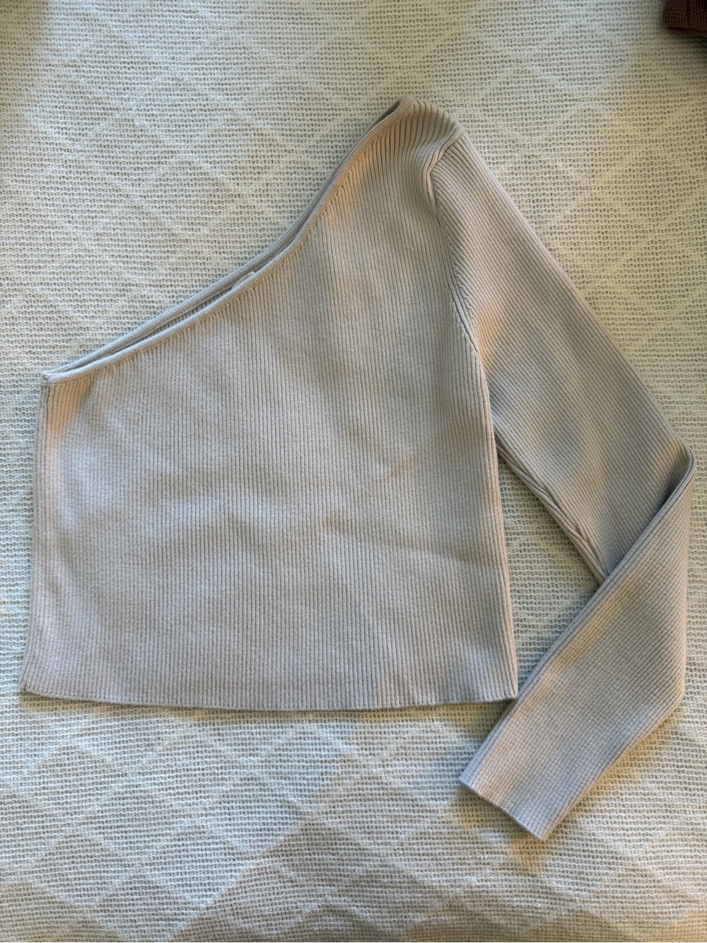 By Anthropologie Compact One-Shoulder Ribbed Sweater